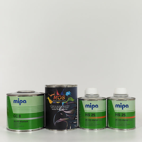 NSU Quickly-Farben Lackdose (500 ml) mit Klarlack und 2x Härter